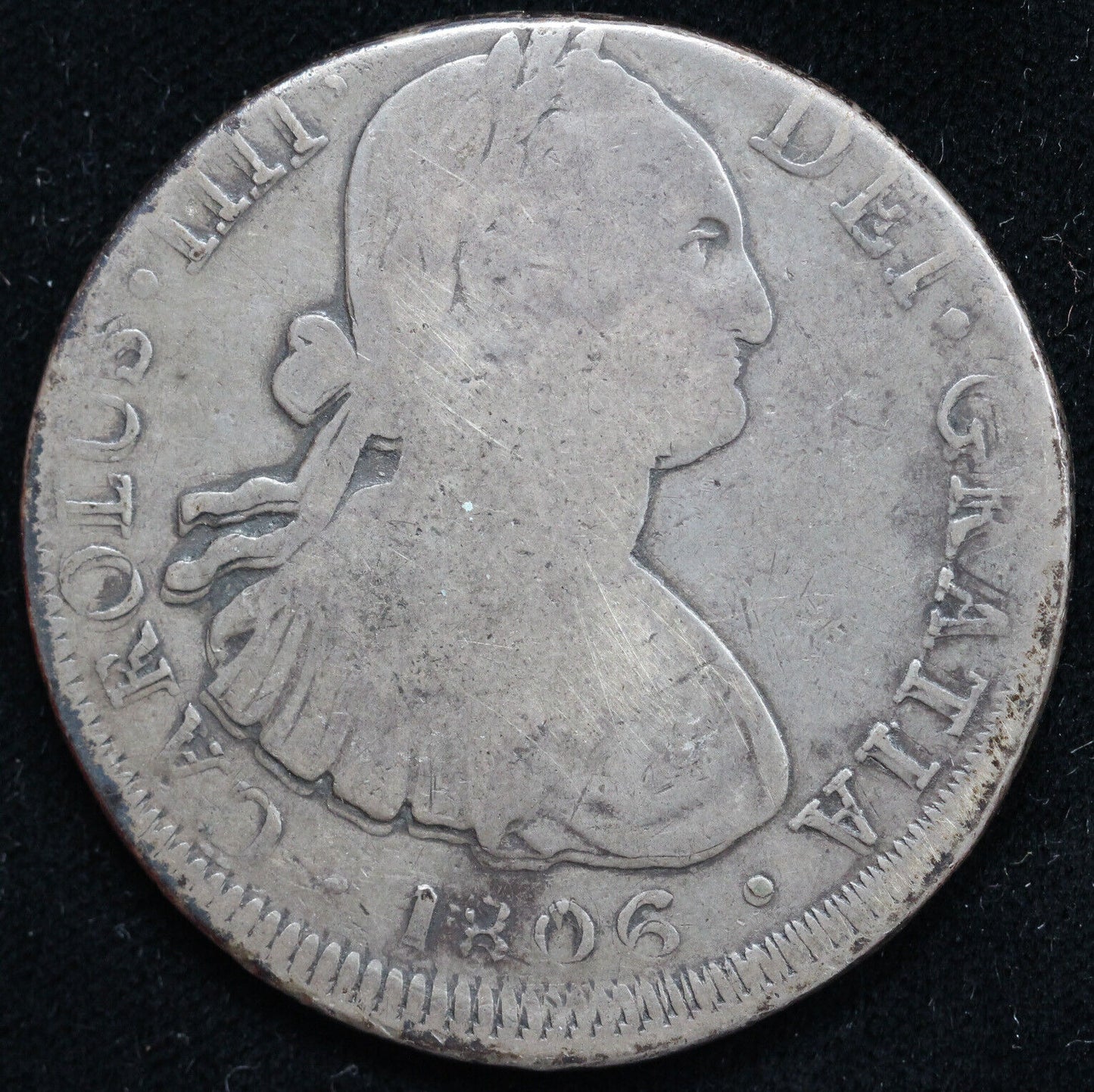 1806 MO TH Double Struck Mexico 8 Reales