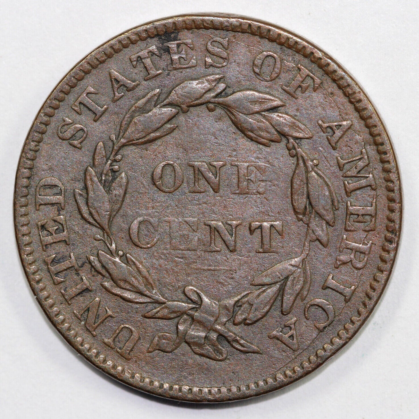 1837 1c N-15 Coronet or Matron Head Large Cent