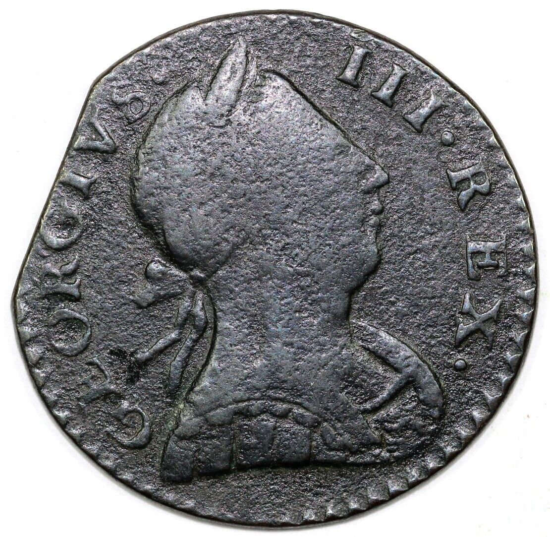 1776 Valck 6-76A Machin's Mills Colonial Copper Coin