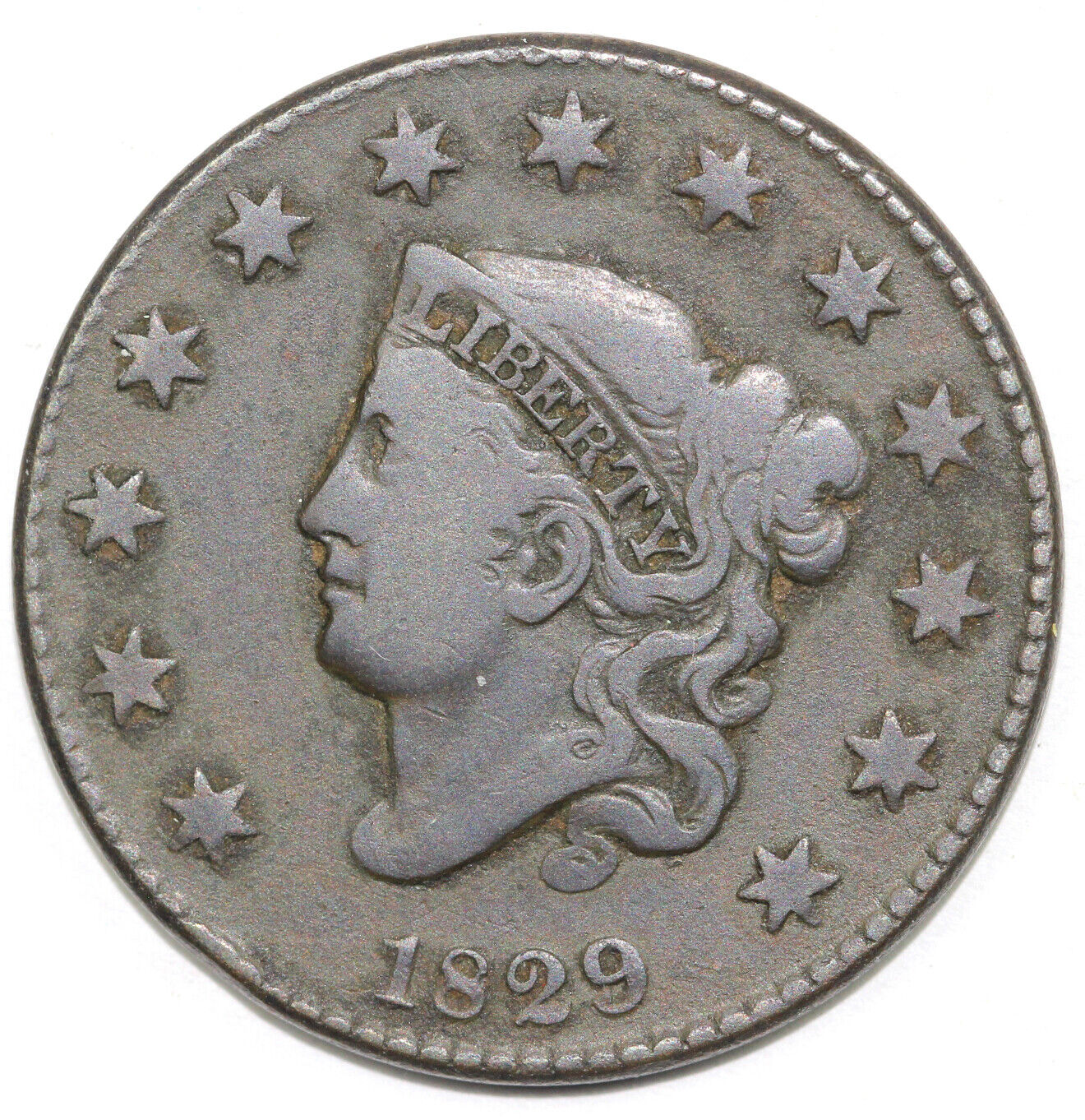 1829 1c N-4 Matron Head Large Cent