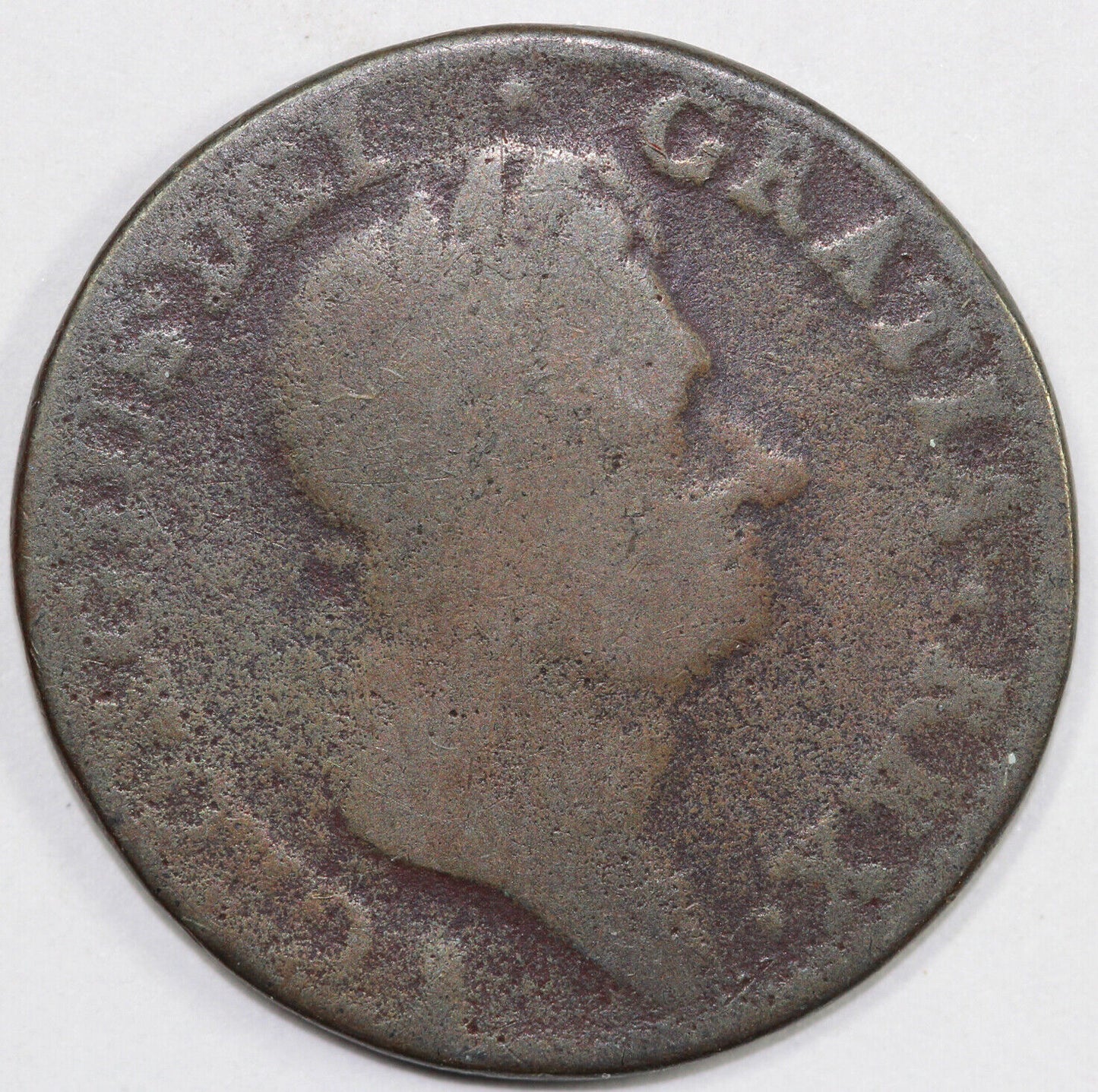1723 1/2p Woods Hibernia Colonial Copper Half Penny