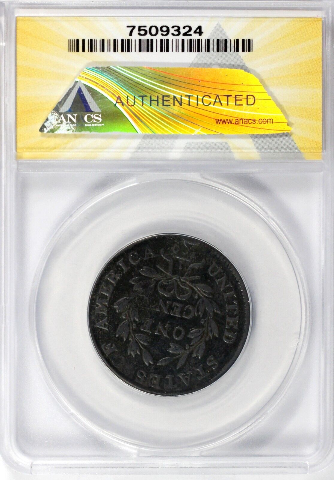 1800 1c S-207 Draped Bust Large Cent ANACS VF 20 DETAILS CORRODED