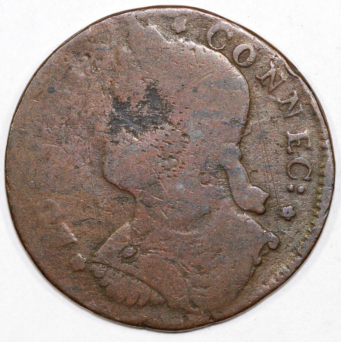 1787 1c Connecticut Colonial Copper Coin EX; 2005 C-4 Sale