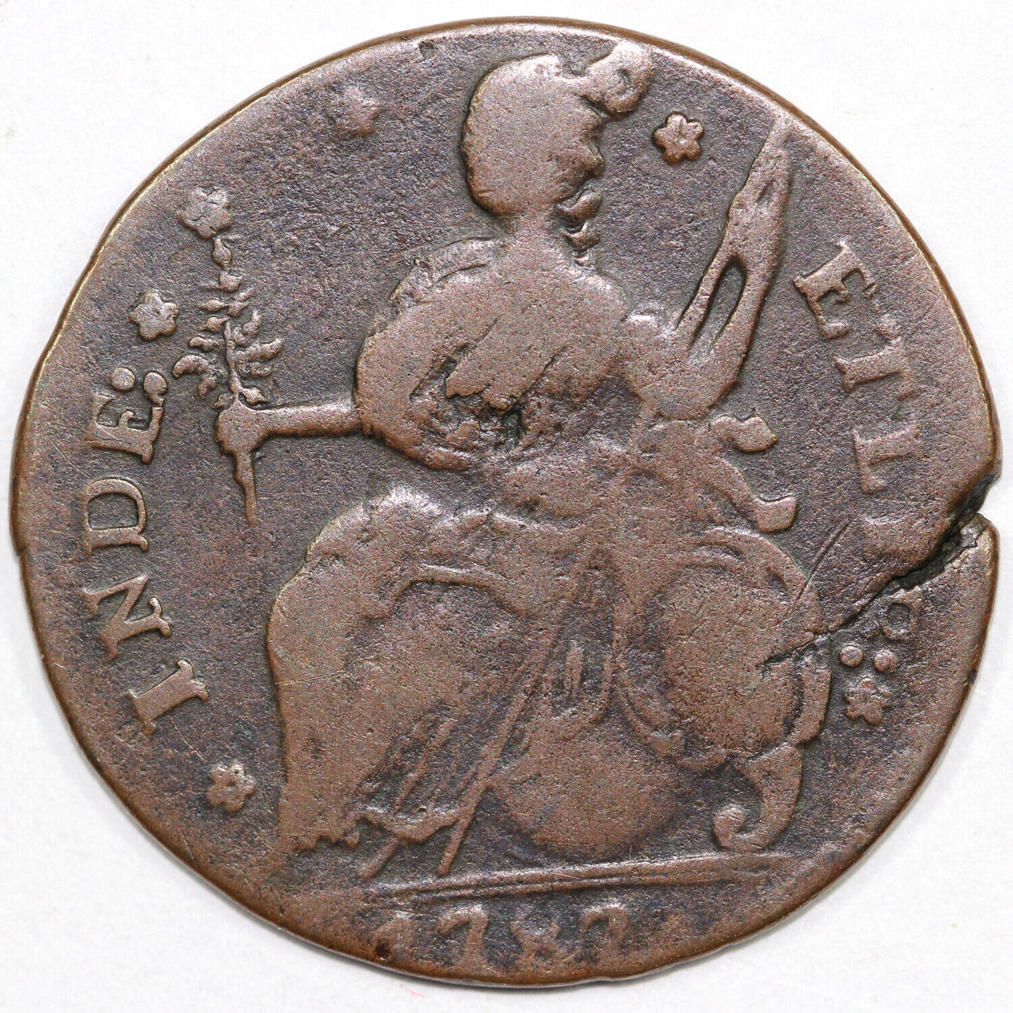 1787 1c M.33.43 - HH.2 Connecticut Colonial Copper EX; 2009 C-4 SALE