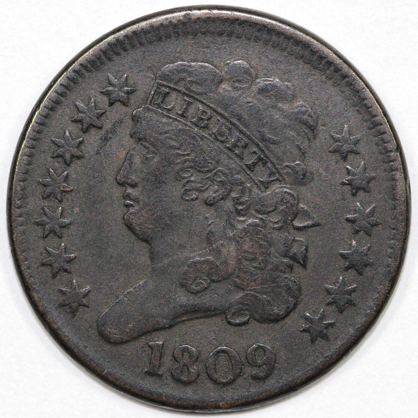 1809 1/2c Classic Head Half Cent