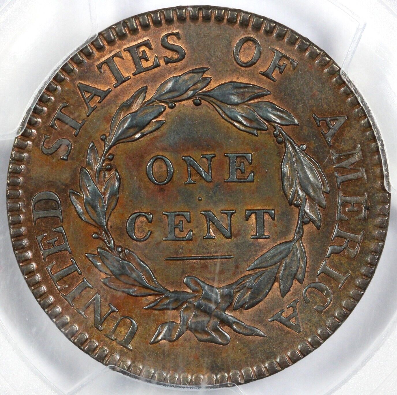 1817 1c 13 Stars Coronet or Matron Head Large Cent PCGS MS 64 BN
