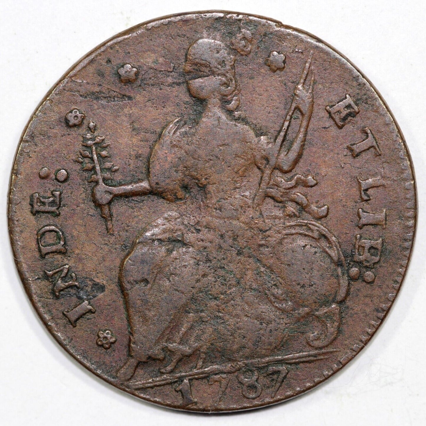 1787 M.33.15 Connecticut Colonial Copper Coin
