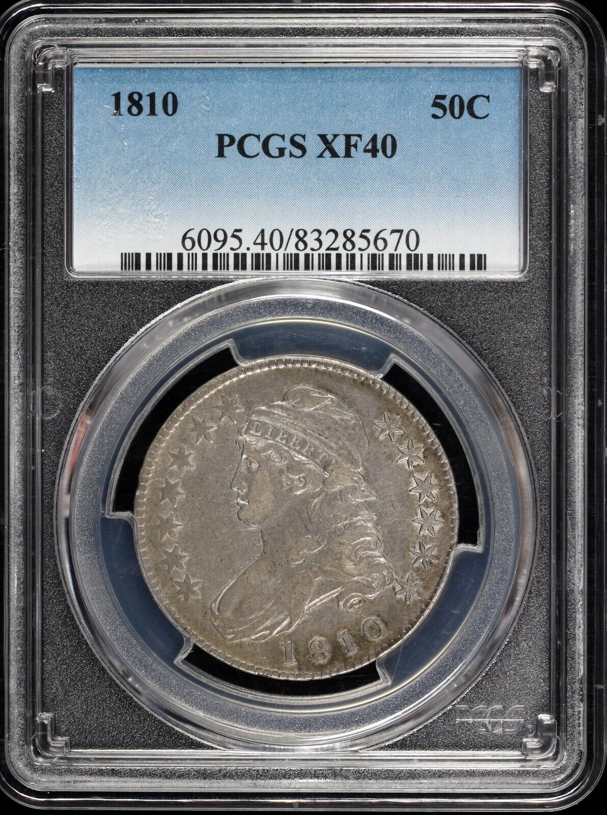 1810 50c Capped Bust Half Dollar PCGS XF 40