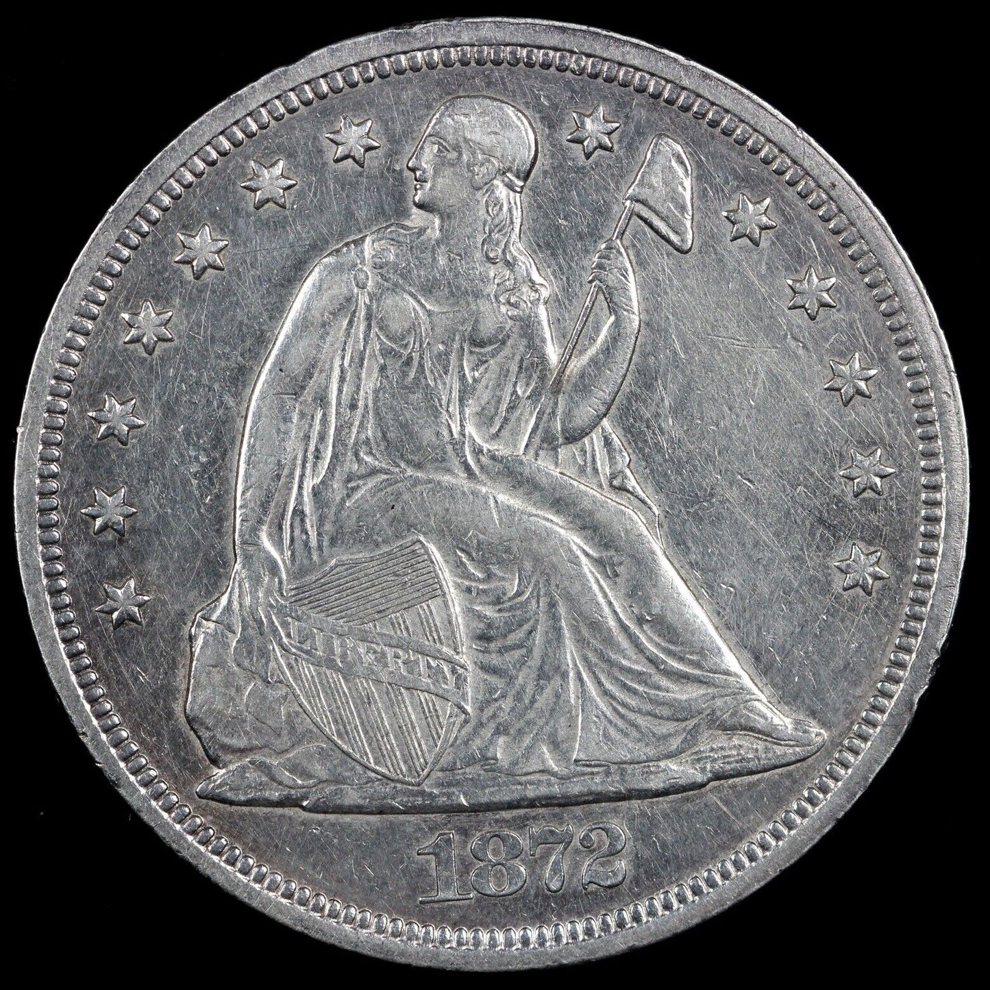 1872 $1 Seated Liberty Dollar