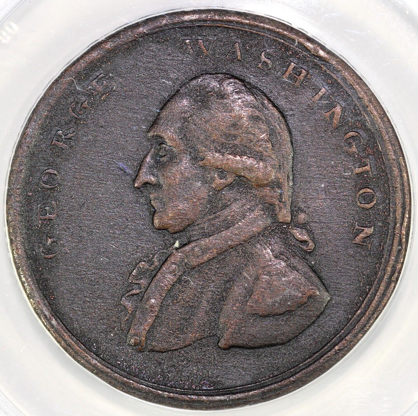1795 1p Washington Liberty and Security Penny ANACS EF 40 DETAILS CORRODED