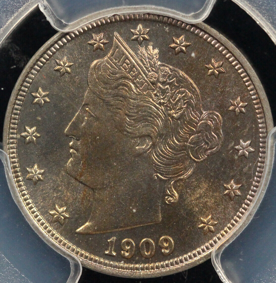 1909 5c Proof Liberty Nickel PCGS and CAC PR 66