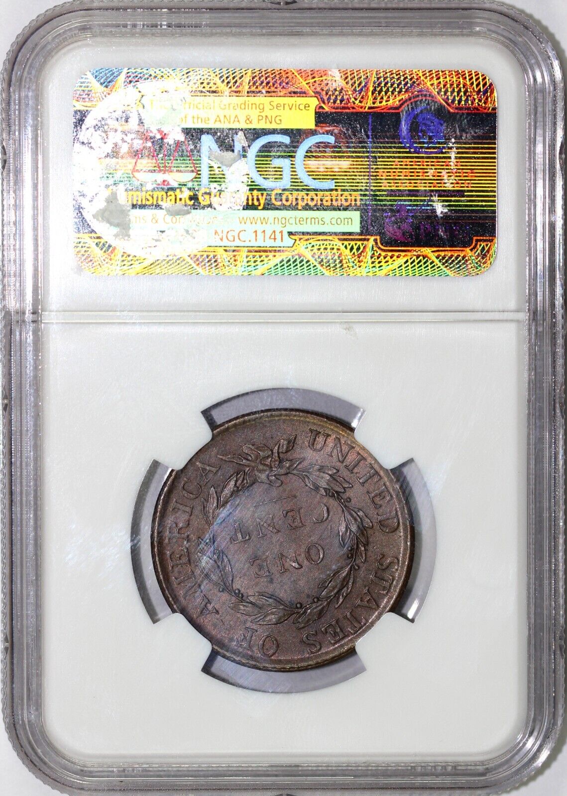 1819 1c N-10 Small Date Coronet or Matron Head Large Cent NGC MS 61 BN