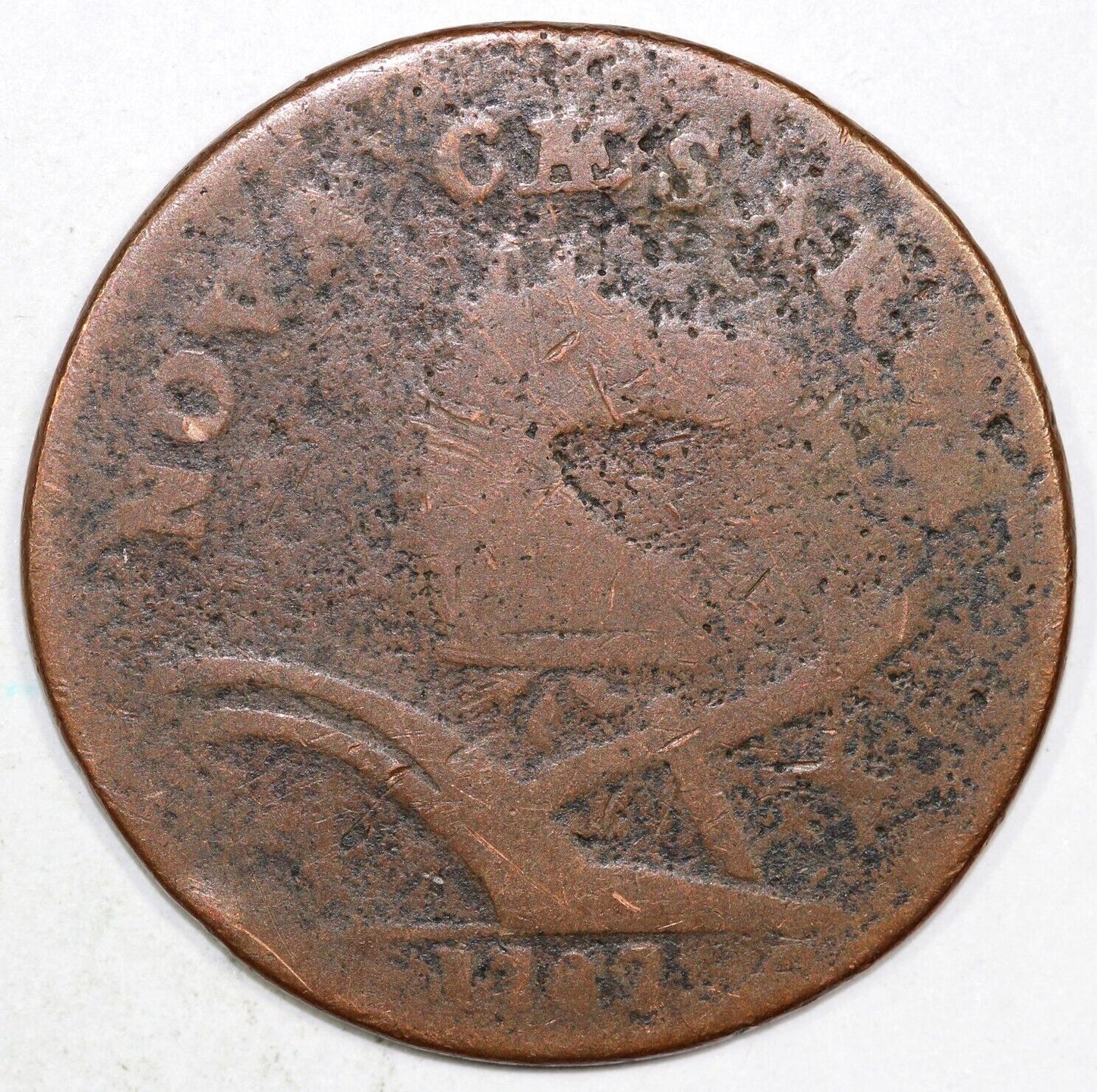 1787 M.63-S New Jersey Colonial Copper Coin