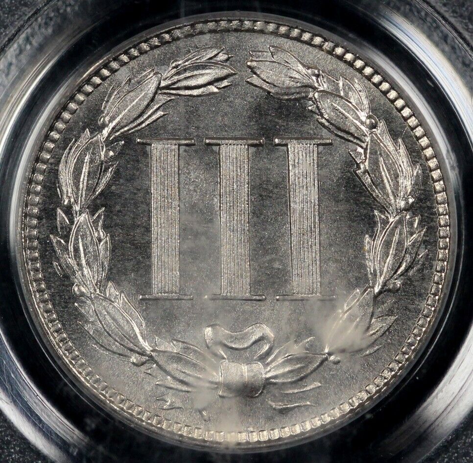 1880 3cn Proof Three Cent Nickel PCGS PR 66