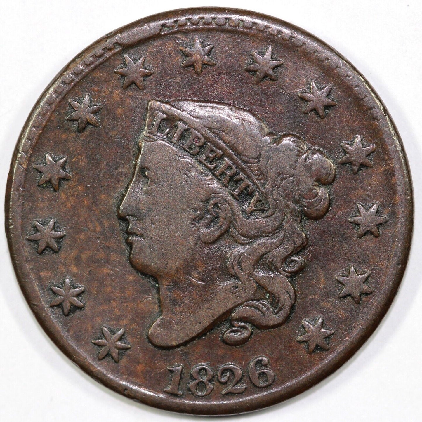 1826 1c Matron Head Large Cent