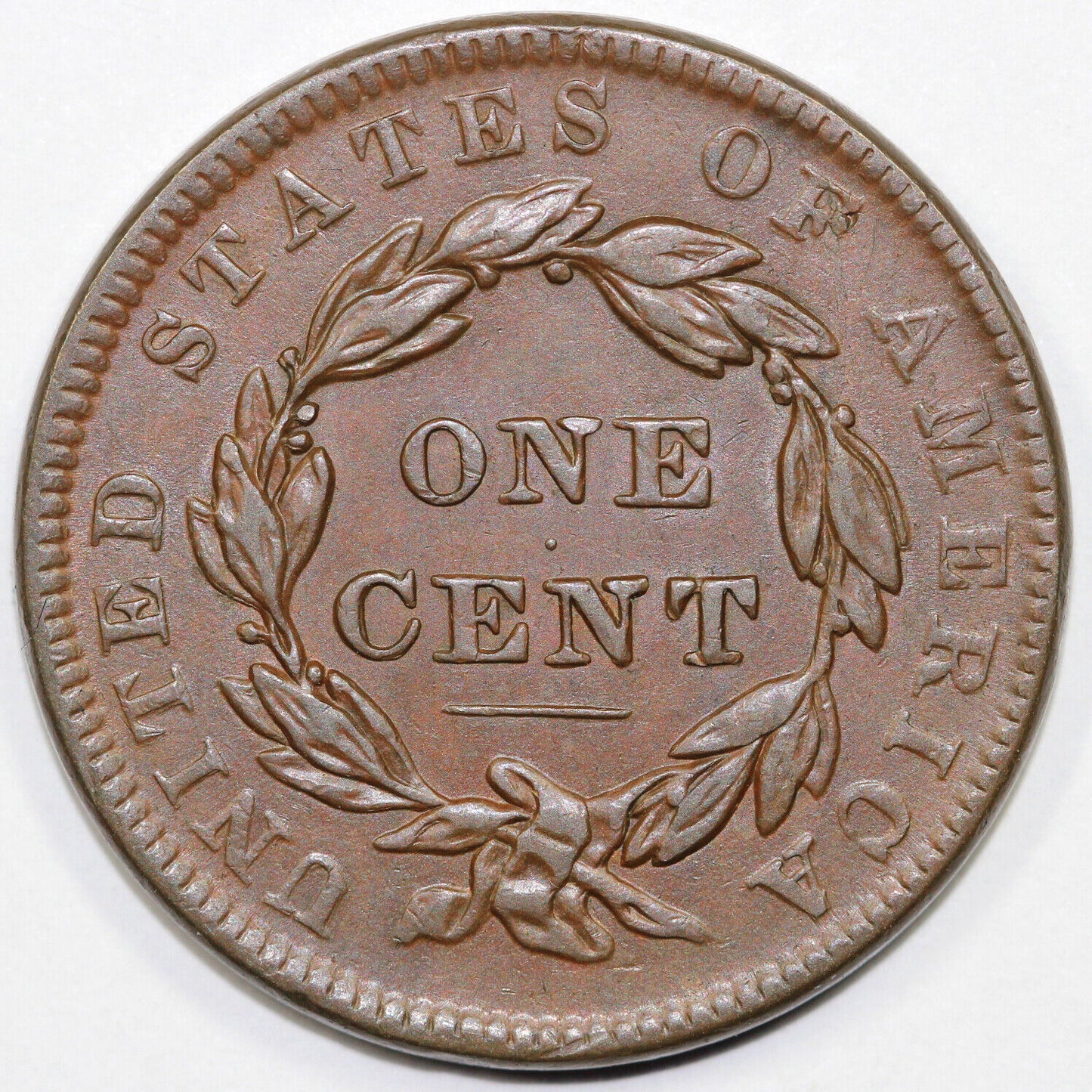 1838 1c Coronet or Matron Head Large Cent