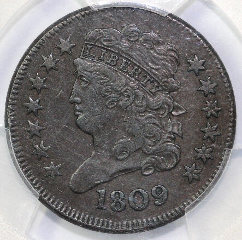 1809 1/2c C-2 Classic Head Half Cent PCGS XF 45
