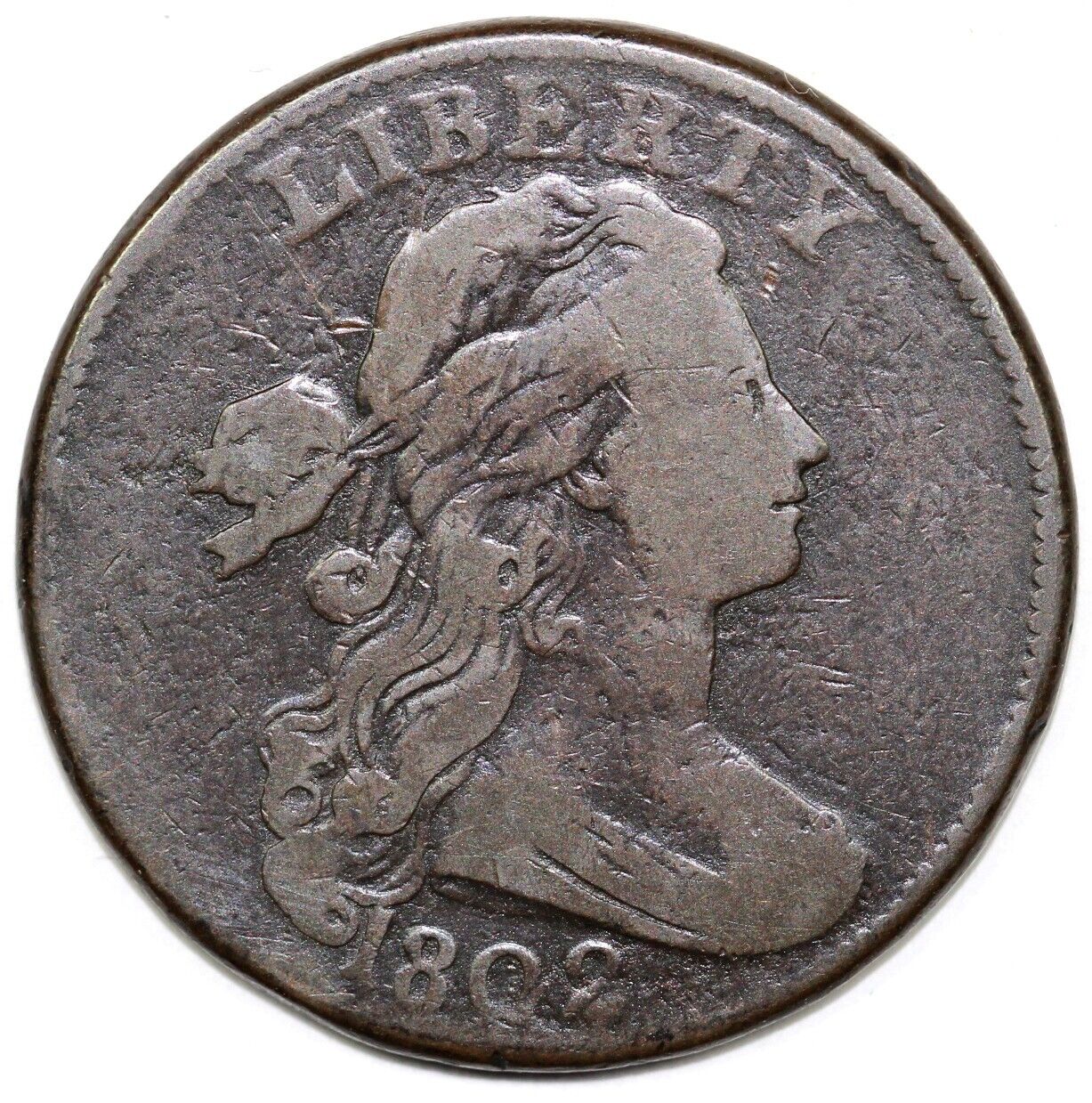 1802 1c Draped Bust Large Cent