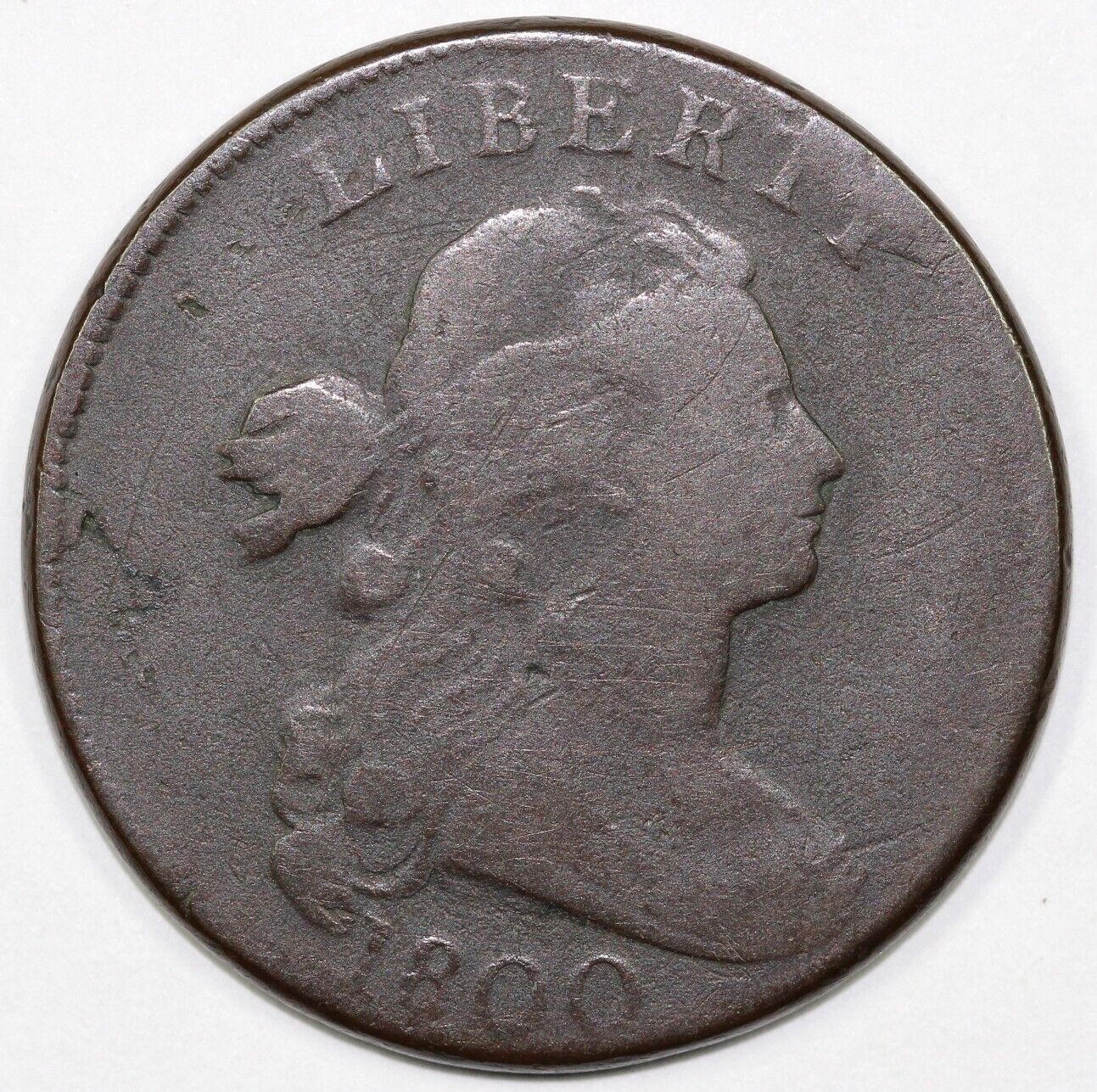 1800 1c S-208 Draped Bust Large Cent