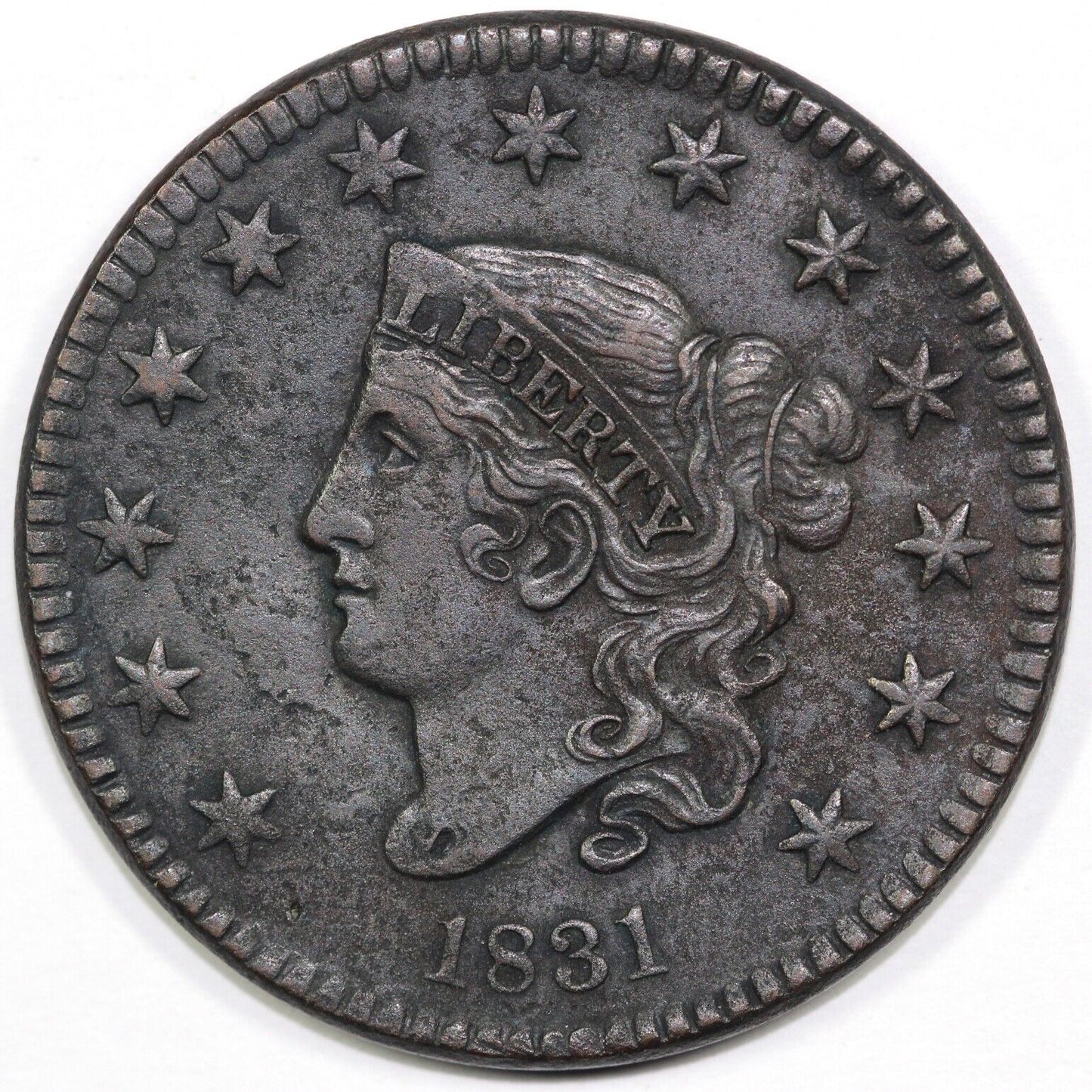 1831 1c Matron Head Large Cent
