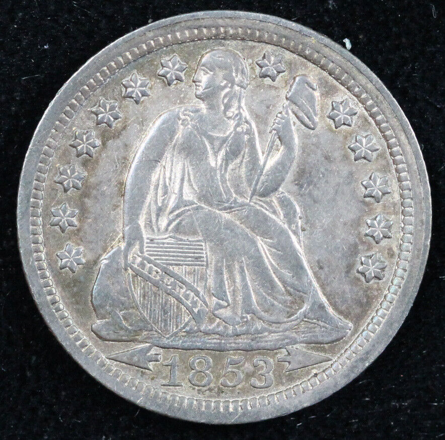 1853 10c Seated Liberty Dime