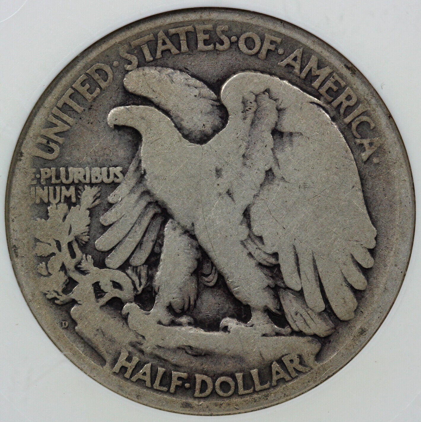 1918-D 50c Breen-5139 Walking Liberty Half Dollar ANACS GOOD 4