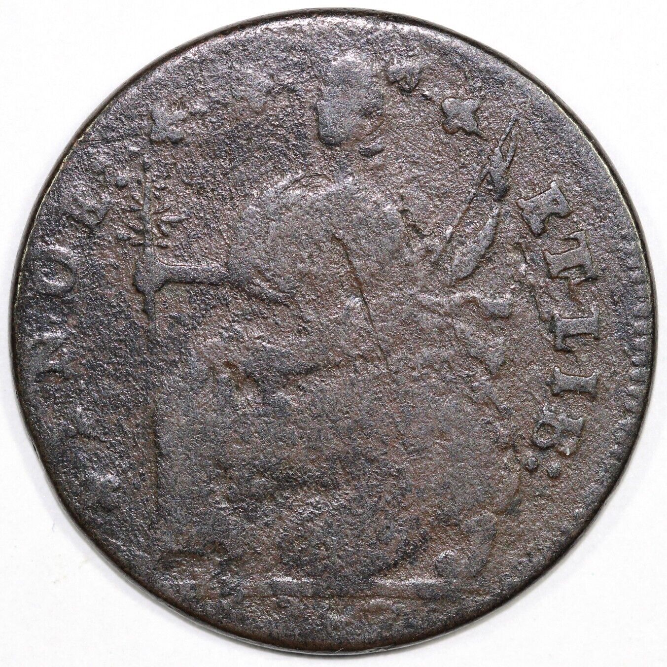 1787 1/2p Connecticut M.17.23 Colonial Copper Coin