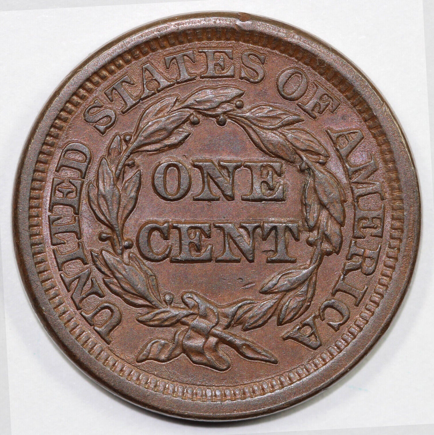 1848 1c N-13 Braded Hair Large Cent *E-MDS*