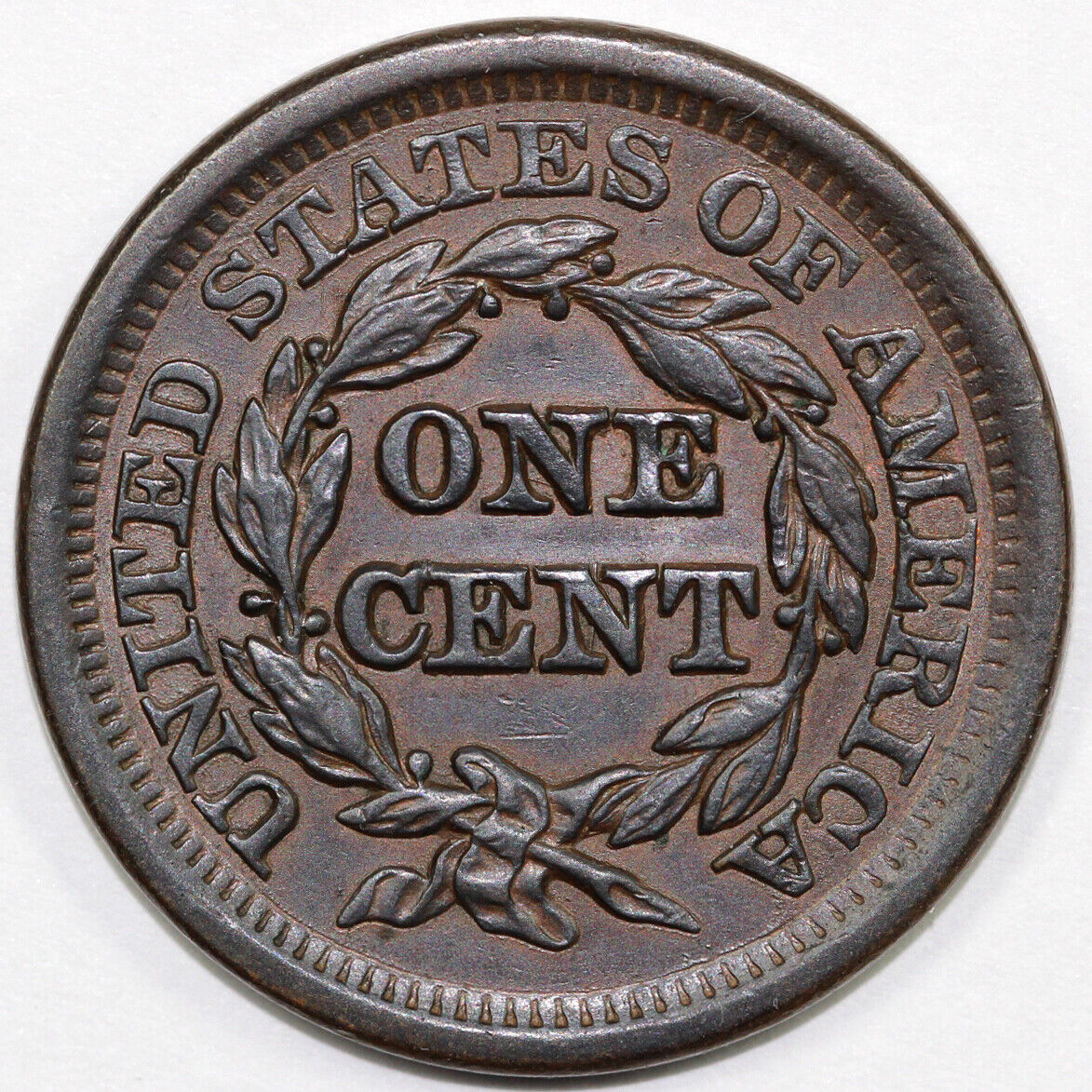1848 1c N-24 Braided Hair Large Cent