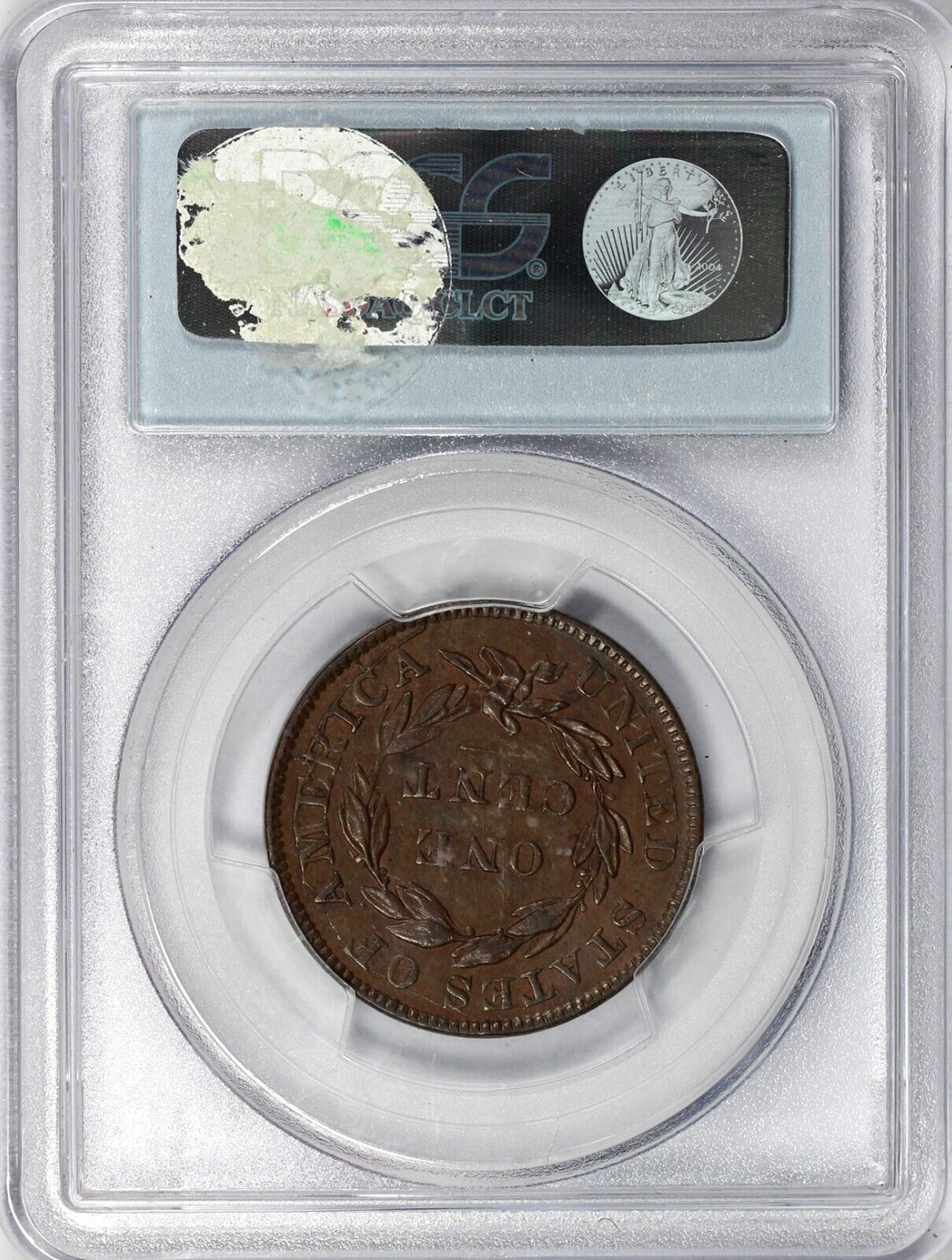 1837 1c Medium Letters Matron Head Large Cent PCGS AU 53