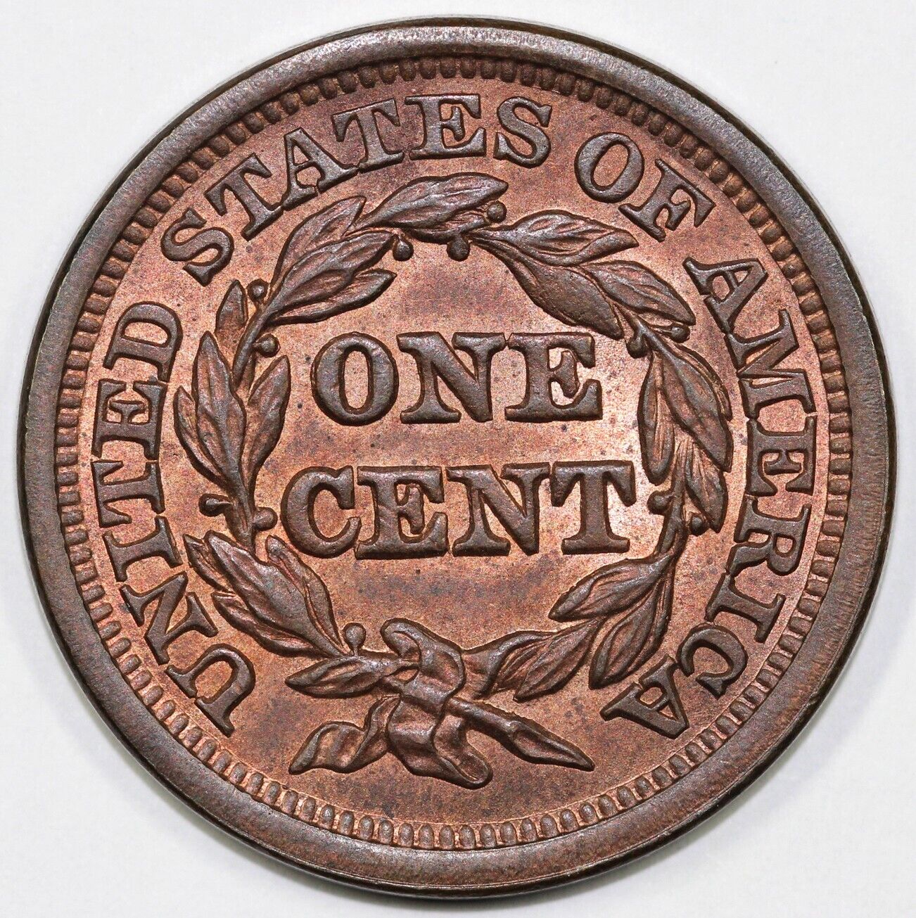1848 1c N-1 Braided Hair Large Cent