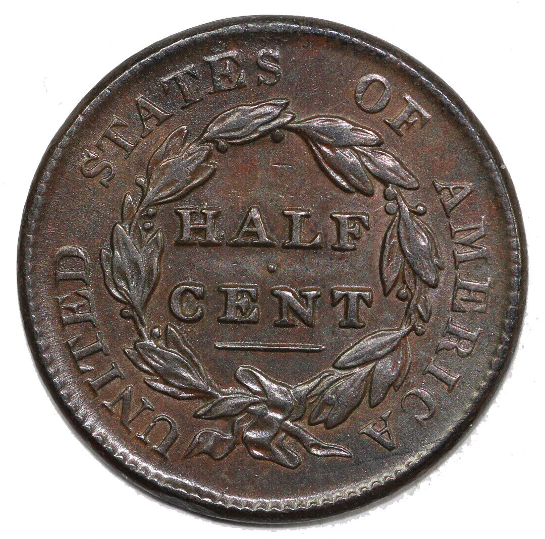 1829 1/2c Classic Head Half Cent