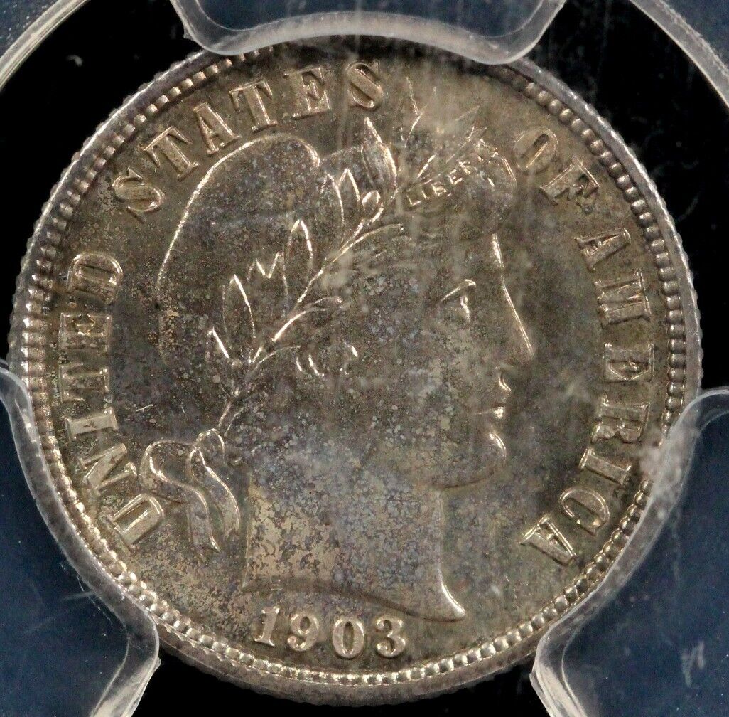 1903 10c Proof Barber Dime PCGS PR 65