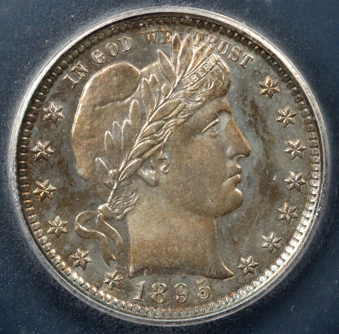 1895 25c Proof Barber Quarter ICG PR 65
