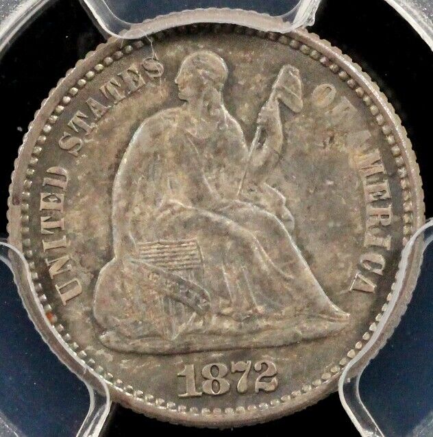 1872 H10c Seated Liberty Half Dime PCGS MS 65