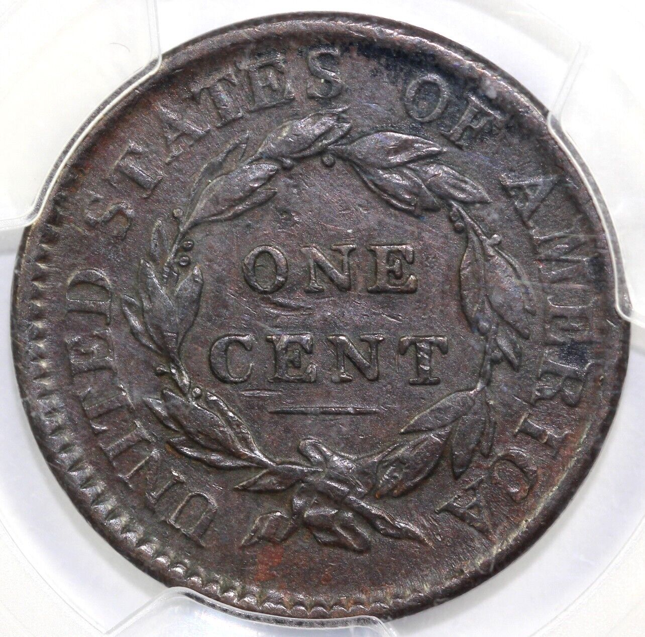 1817 1c N-1 Matron Head Large Cent PCGS XF DETAIL ENVIRONMENTAL DAMAGE
