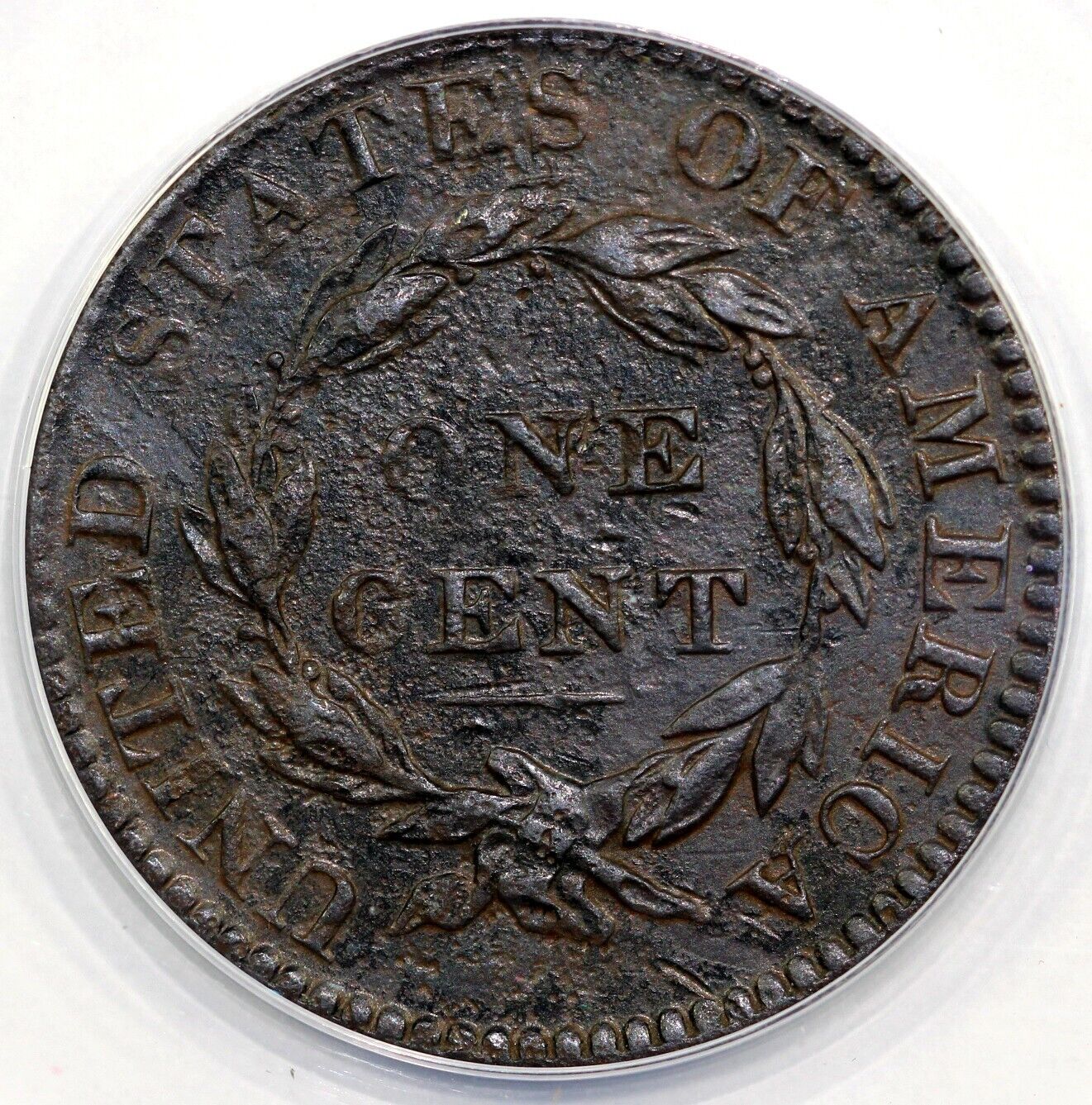 1822 1c Matron Head Large Cent ANACS EF 40 DETAILS CORRODED