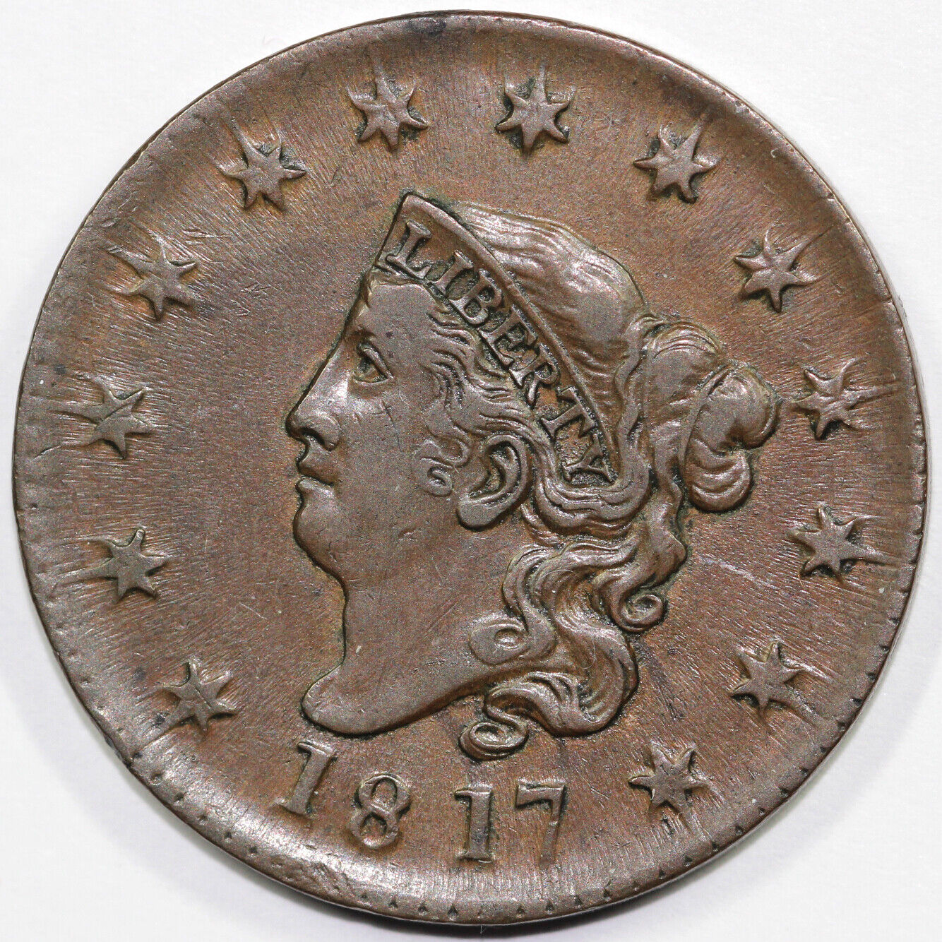 1817 1c N-9 Coronet or Matron Head Large Cent
