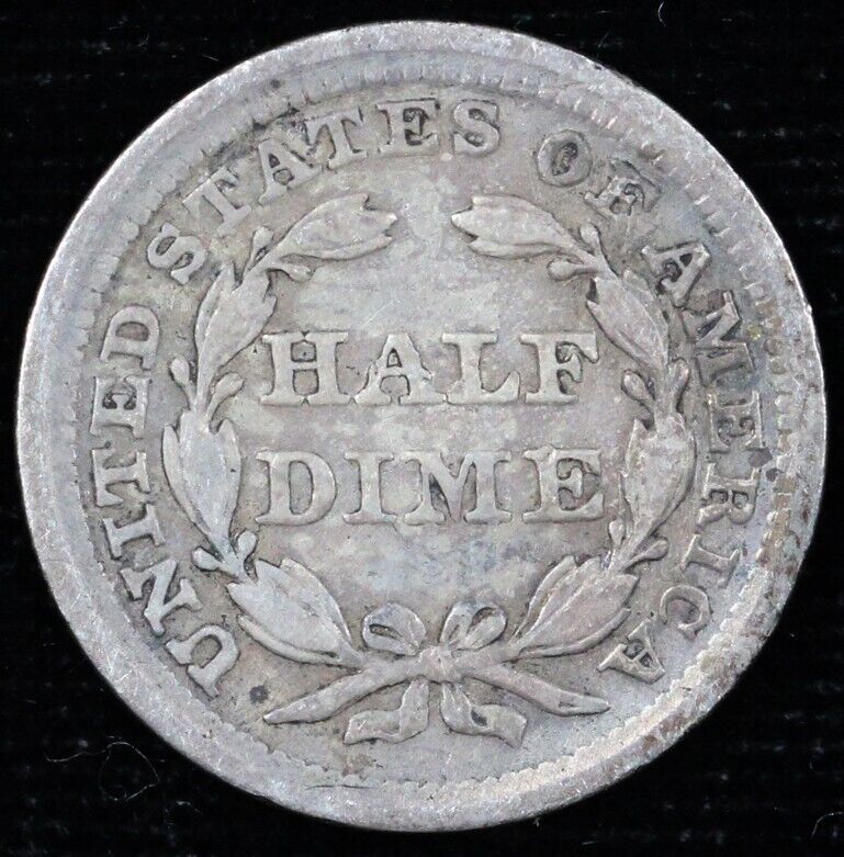 1857 H10c Seated Liberty Half Dime