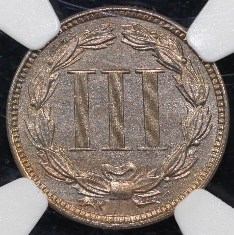 1880 3cn Proof Three Cent Nickel NGC and CAC PF 66