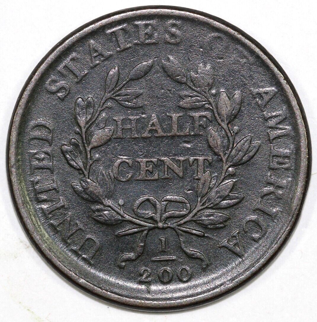 1808 1/2c C-3 Draped Bust Half Cent