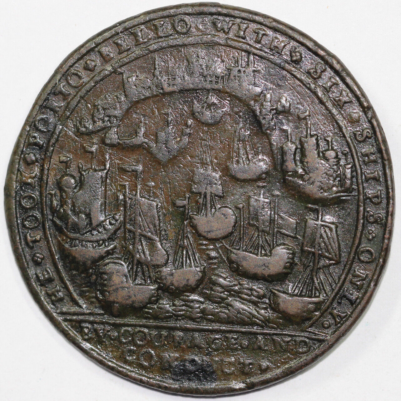 1739 Admiral Vernon Betts Medal *6 Ships*