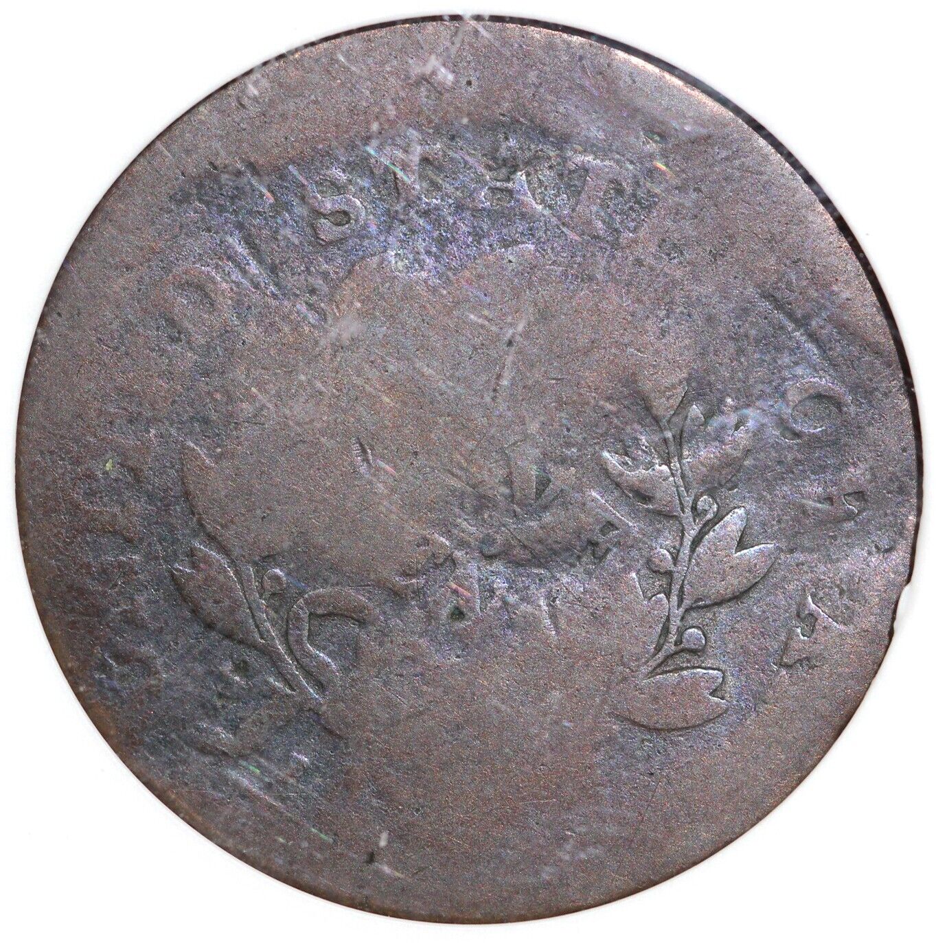 1800 1c Off Center Draped Bust Large Cent ANACS Fair 2