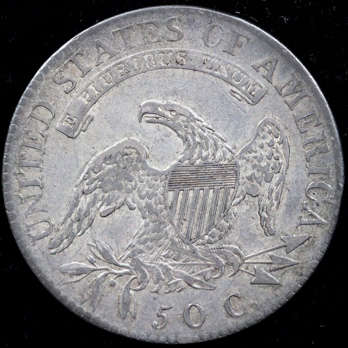 1819/8 50c O-101 Overdate 9 over 8 Capped Bust Half Dollar