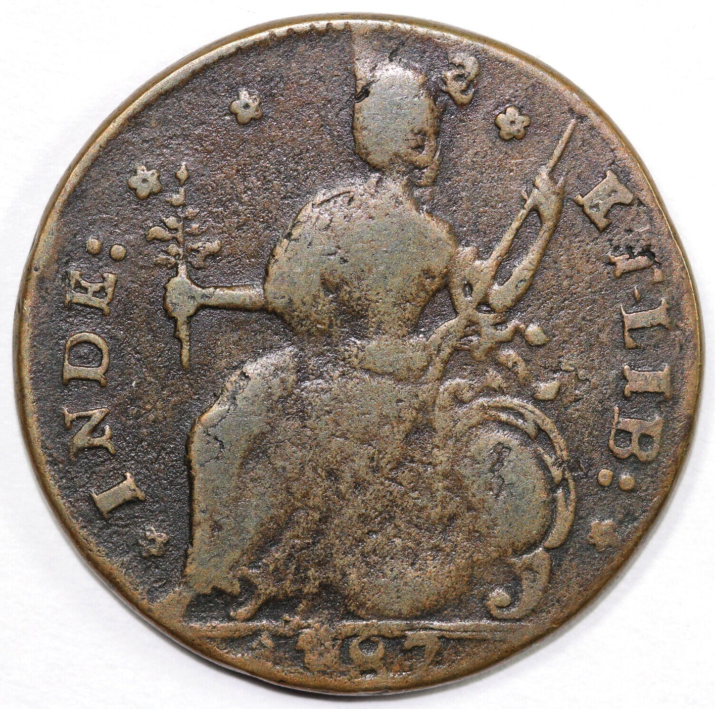 1787 1c M.33.39 -S.1 Connecticut Colonial Copper Coin