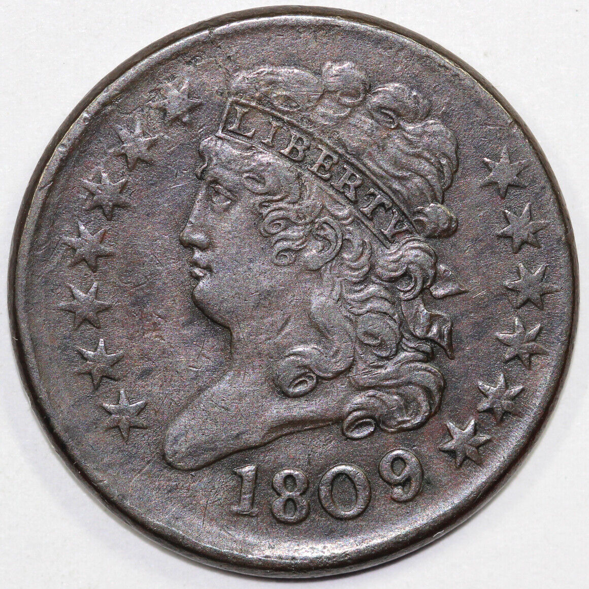 1809/6 1/2c C-5 Classic Head Half Cent