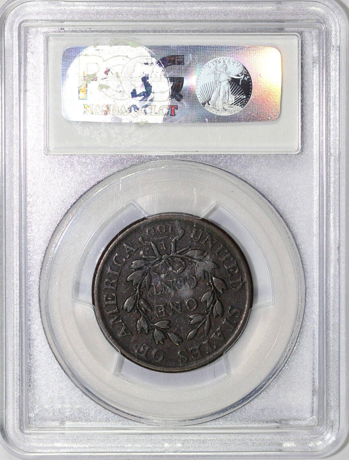 1803 1c S-259 Ghost 3 Small Date Large Frac Draped Bust Large Cent PCGS VF 20