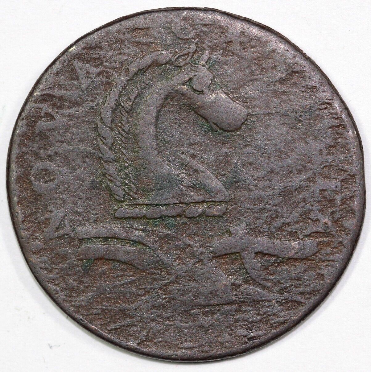 1787 M.54-K New Jersey Colonial Copper Coin