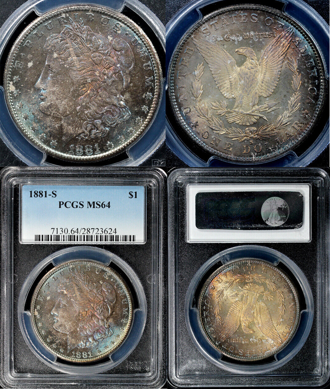 1881-S $1 Morgan Dollar PCGS MS 64