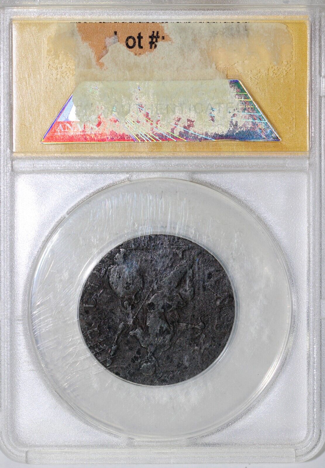 1787 1/2p W-2810 Connecticut Mailed Bust Left Colonial ANACS VF 25 Details